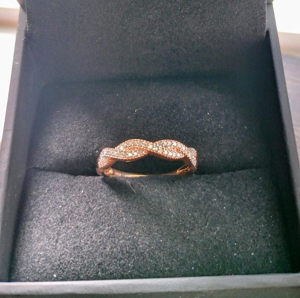 Rose Gold and Diamond ring